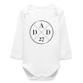Papa 2027 - Papa 27 ans - Body bébé manches longues biologique - blanc - Devant