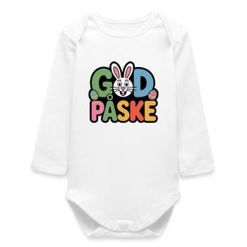Lapin de Pâques mignon - Body bébé manches longues biologique - blanc - Devant