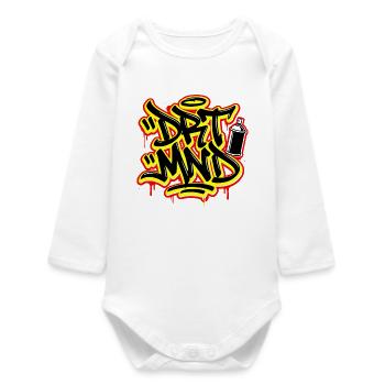 DRTMND Street Art, T-shirt Dortmund Ruhrpott, sweat à capuche - Body bébé manches longues biologique - blanc - Devant