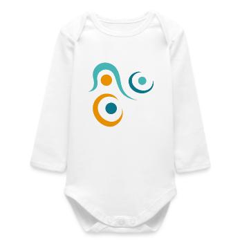 Yoga design_10 - Body bébé manches longues biologique - blanc - Devant