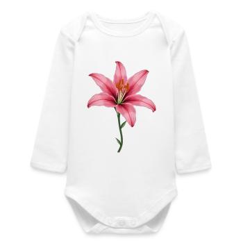 Pink Lily - Baby Organic Long-Sleeved Bodysuit - white - Front