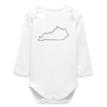 Carte du Kentucky - Body bébé manches longues biologique - blanc - Devant