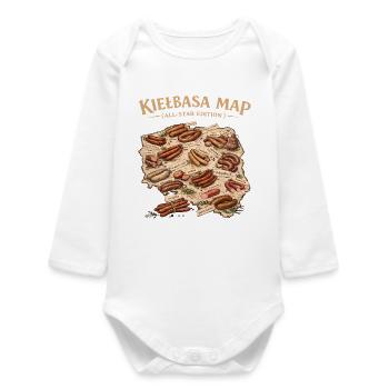 Kielbasa Map All Star Edition - Body bébé manches longues biologique - blanc - Devant