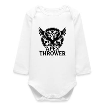 Darts Apex Thrower - Baby Organic Long-Sleeved Bodysuit - white - Front