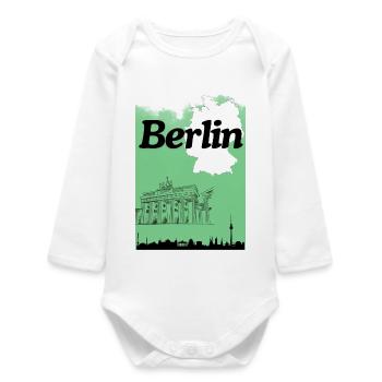Berlin  - Baby Organic Langarmbody - Weiß - Vorne