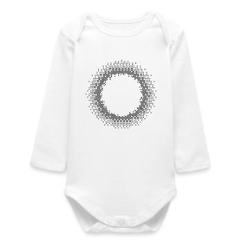 Design geometrischer Kreise - Baby Organic Langarmbody - Weiß - Vorne