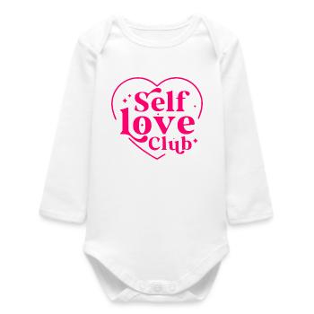 Self love club - Baby Organic Long-Sleeved Bodysuit - white - Front