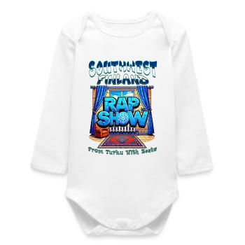 Southwest Finland Rap Show - Baby Organic Long-Sleeved Bodysuit - white - Front