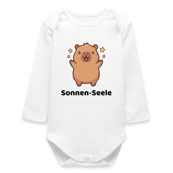 Sonnen-Seele  - Baby Organic Langarmbody - Weiß - Vorne