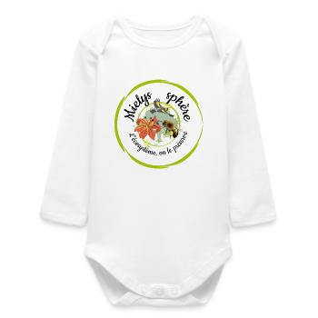 Mielys sphère - Body bébé manches longues biologique - blanc - Devant