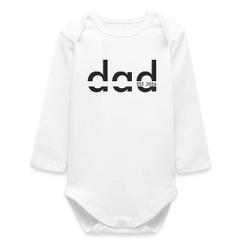 Dead EST 2026 Graphic - Baby Organic Long-Sleeved Bodysuit - white - Front