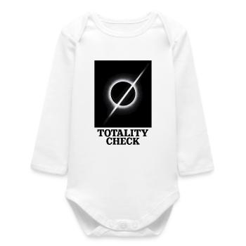 Totalität geprüft | Eclipse - Baby Organic Langarmbody - Weiß - Vorne
