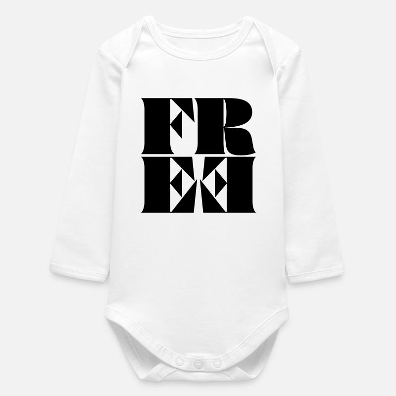 FREE - Baby Organic Langarmbody - Weiß