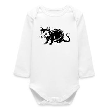 Hautpossum - Baby Organic Langarmbody - Weiß - Vorne