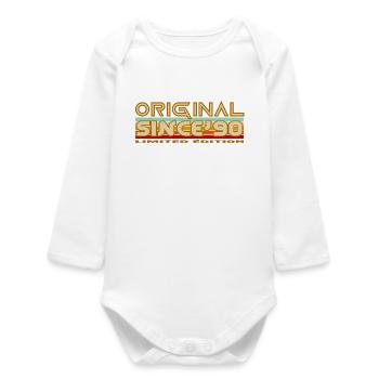 Original Depuis les 90s Rétro - Body bébé manches longues biologique - blanc - Devant