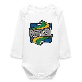 Brazil - Baby Organic Long-Sleeved Bodysuit - white - Front