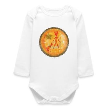 Sonne Indigene Silhouette - Baby Organic Langarmbody - Weiß - Vorne