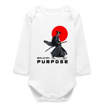 Urban Ronin | Solo On Purpose - Baby Organic Long-Sleeved Bodysuit - white - Front