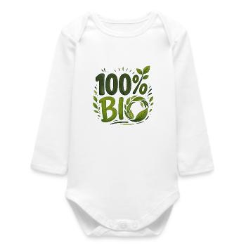 100% ORGANIC – Nature and Agriculture Ecology - Baby Organic Long-Sleeved Bodysuit - white - Front