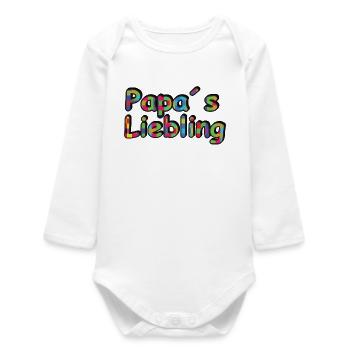 Le préféré de papa - Un design mignon de bébé et d’enfants - Body bébé manches longues biologique - blanc - Devant