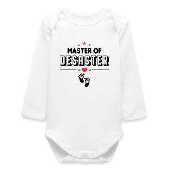 Jeune Maître du Désastre Bébé Bébé - Body bébé manches longues biologique - blanc - Devant