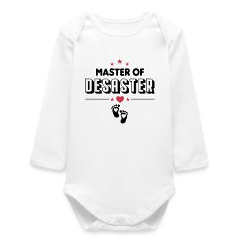 Jeune Maître du Désastre Bébé Bébé - Body bébé manches longues biologique - blanc - Devant