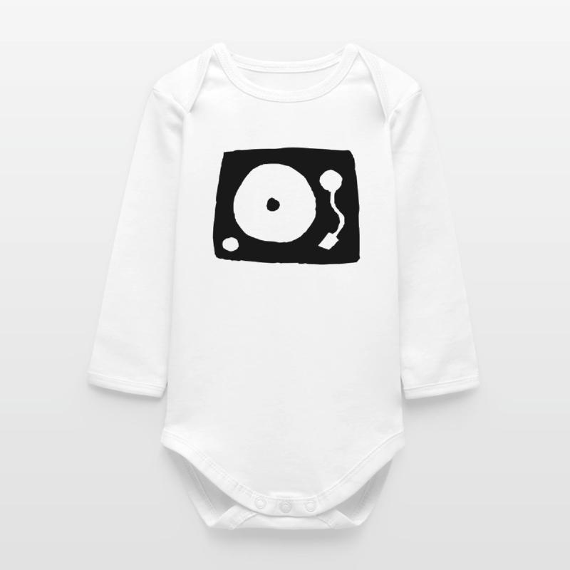 Record player Baby Organic Long-Sleeved Bodysuit