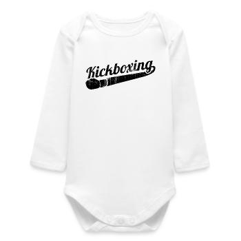 Kickboxing - Baby Organic Long-Sleeved Bodysuit - white - Front