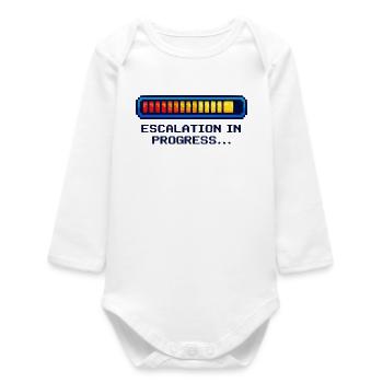 Chemise geek de mode Escalade – Design de nerds drôle - Body bébé manches longues biologique - blanc - Devant