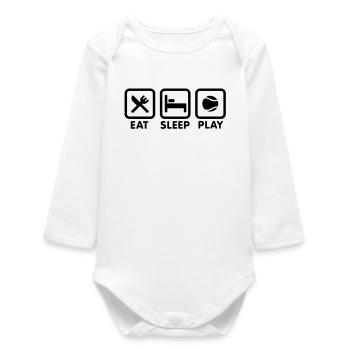 Eat Sleep Play Tennis - Body bébé manches longues biologique - blanc - Devant