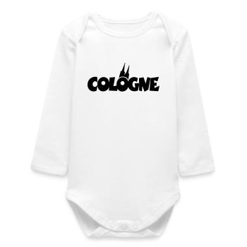 Cologne Kölner Dom Köln - Baby Organic Langarmbody - Weiß - Vorne