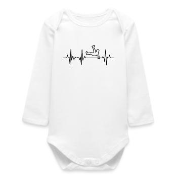 Breakdance ECG - Baby Organic Long-Sleeved Bodysuit - white - Front
