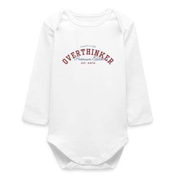 OVERTHINKER - Baby Organic Long-Sleeved Bodysuit - white - Front
