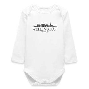 Silhouette de Wellington, silhouette de Wellington - Body bébé manches longues biologique - blanc - Devant