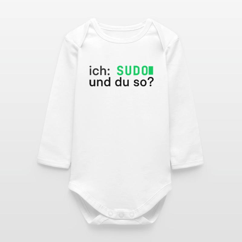 ich: SUDO und du so? Linux Programmierer - dunkel Baby Organic Langarmbody