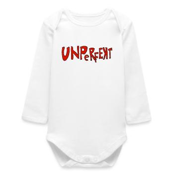 Imperfect – Typographie imparfaite - Body bébé manches longues biologique - blanc - Devant