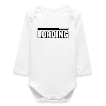 Loading - Baby Organic Langarmbody - Weiß - Vorne
