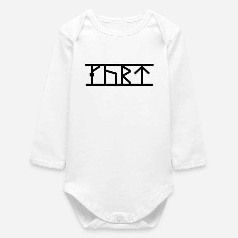 Kurt - Baby Organic Long-Sleeved Bodysuit - white