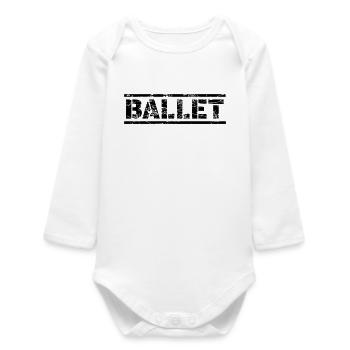 Ballet - Body bébé manches longues biologique - blanc - Devant