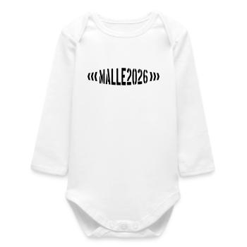 Malle 2026 - Baby Organic Langarmbody - Weiß - Vorne