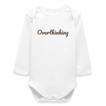 Rethinking Calligraphy Design - Baby Organic Long-Sleeved Bodysuit - white - Front