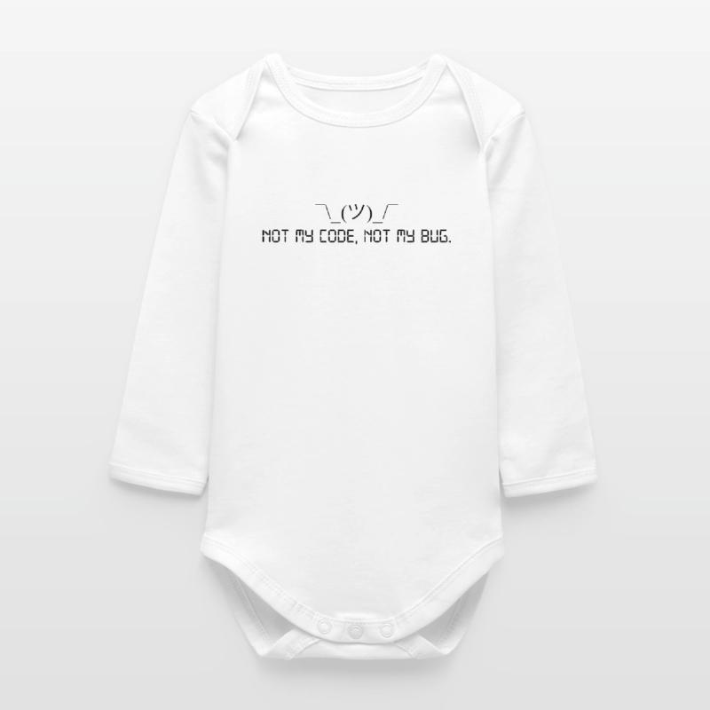 Pas mon code, pas mon bug. Body bébé manches longues biologique