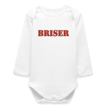 BRISER - Body bébé manches longues biologique - blanc - Devant