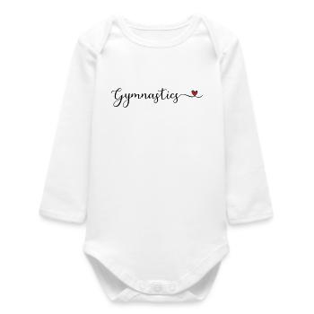 Gymnastics - Baby Organic Long-Sleeved Bodysuit - white - Front