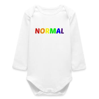 NORMAL - Baby Organic Long-Sleeved Bodysuit - white - Front