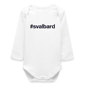 SVALBARD Norway Norge Norwegen - Baby Organic Long-Sleeved Bodysuit - white - Front