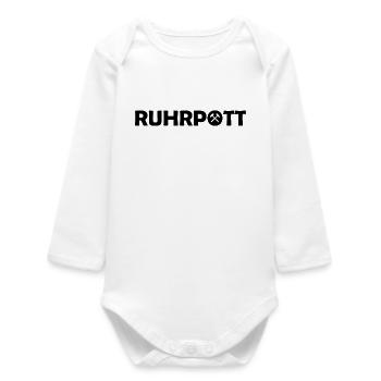 Ruhrpott - Dat hat wat mittn Herz zu tun - Zeche - Baby Organic Langarmbody - Weiß - Vorne