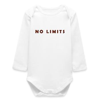 Infinite Views abstract art design - Baby Organic Long-Sleeved Bodysuit - white - Front