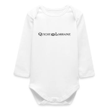 QUICHE LORRAINE (cooking) - Baby Organic Long-Sleeved Bodysuit - white - Front