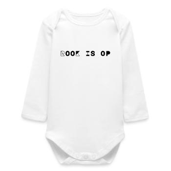 Smoke Is On – Flemish Political Humor T-shirt - Baby Organic Long-Sleeved Bodysuit - white - Front
